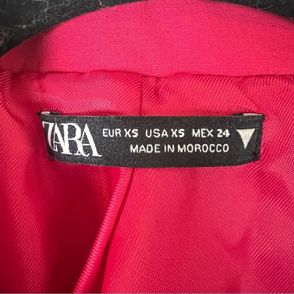 ZARA Blazer Cutout Dress Hot Pink Size XS Blogger Favorite - Picture 5 of 8